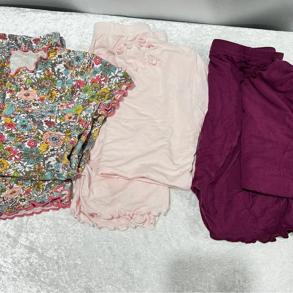 Vaenait Baby Pajama Bundle Lot 6 Pieces Size 120 (XL) 6-7 Years Old Girls Soft